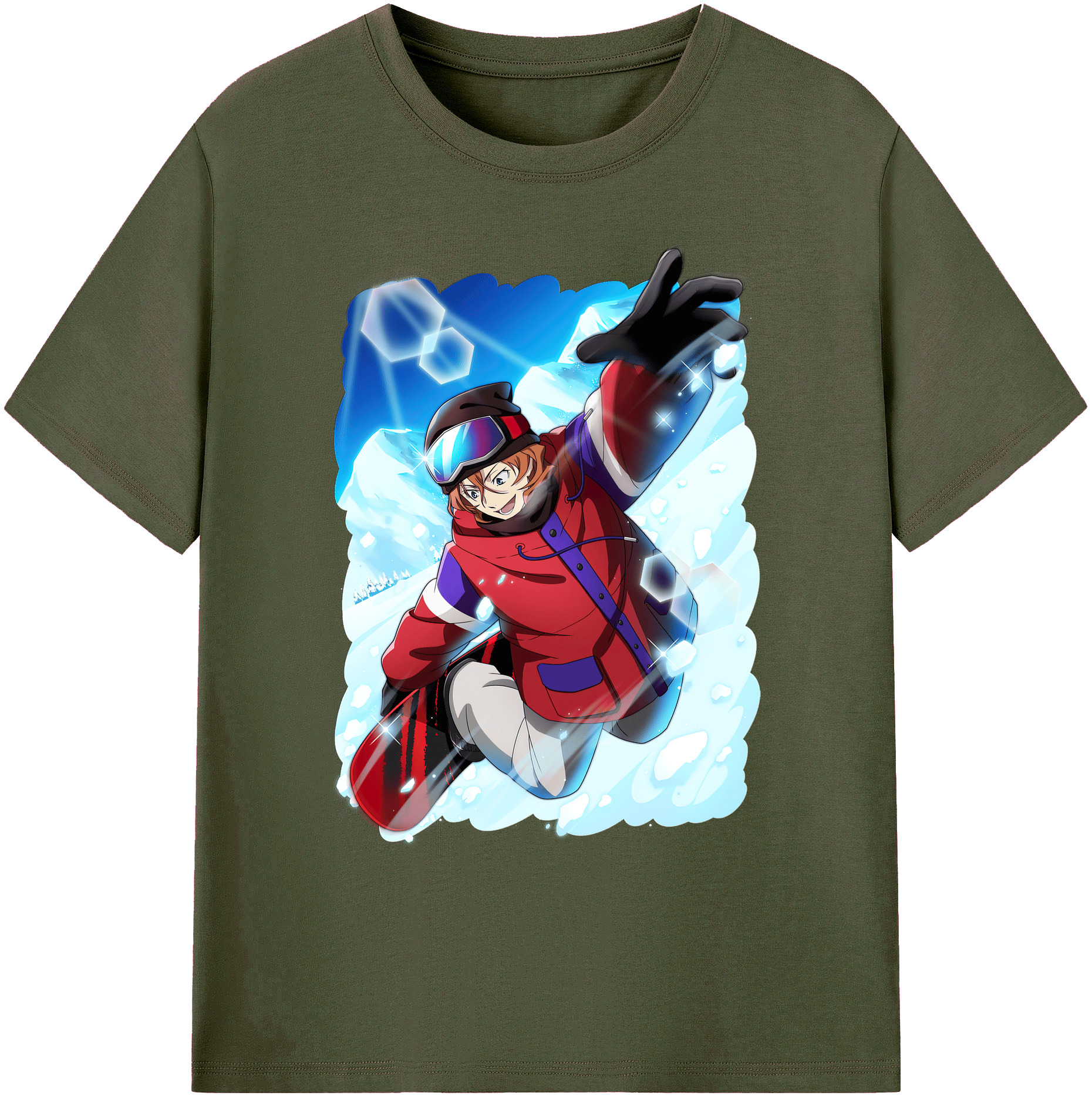 （画像用） 文豪ストレイドッグス Bungo Stray Dogs 綿100％ メンズ半袖Tシャツ｜肌触りやわらか＆通気性